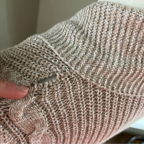 TALBOTS| Loose Cable Knit Cardigan Open Front Sweater size extra small - Picture 11 of 15